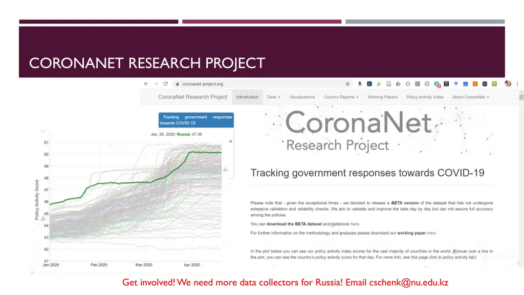 coronanet research project