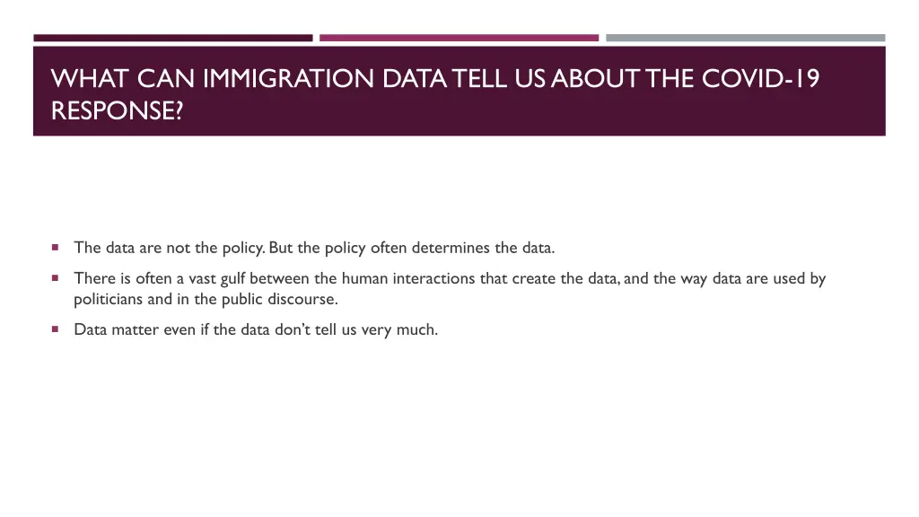 what can immigration data tell us about the covid