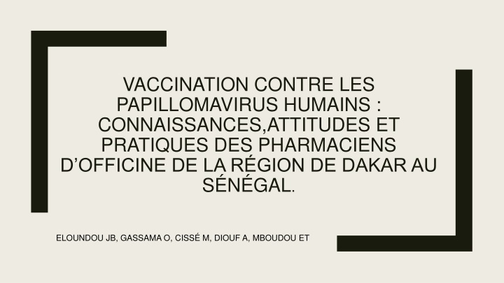 vaccination contre les papillomavirus humains
