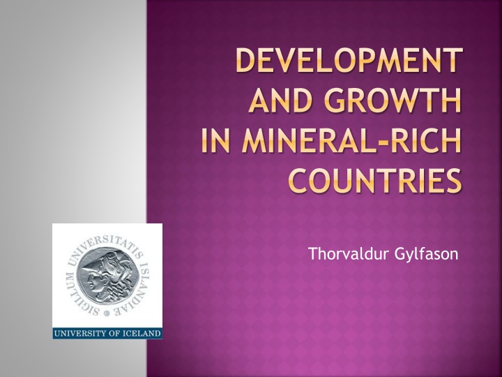 development and growth in mineral rich countries