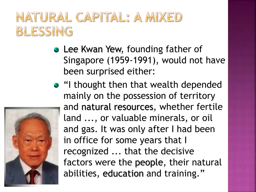 natural capital a mixed blessing 1