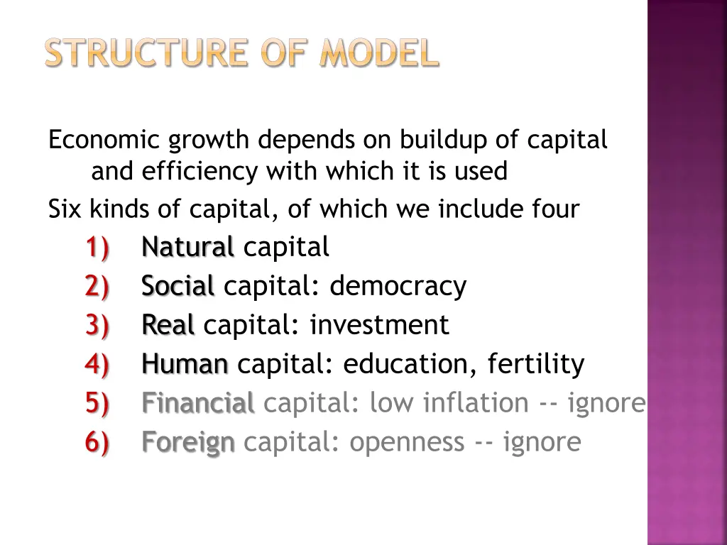 structure of model