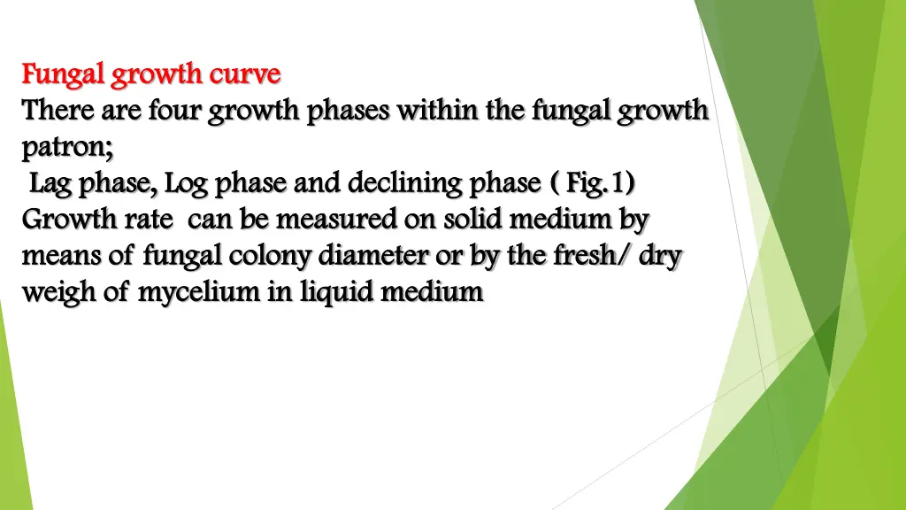fungal growth curve fungal growth curve there