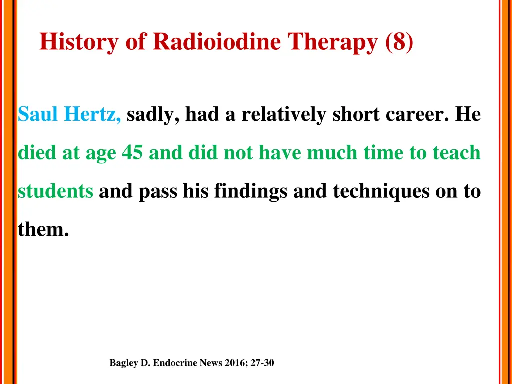 history of radioiodine therapy 8