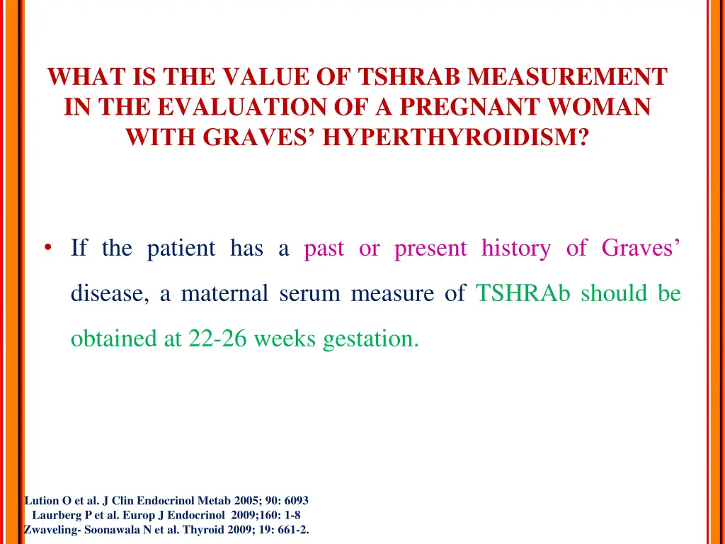 what is the value of tshrab measurement