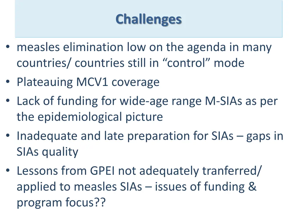 challenges