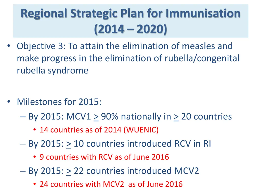regional strategic plan for immunisation 2014 2020