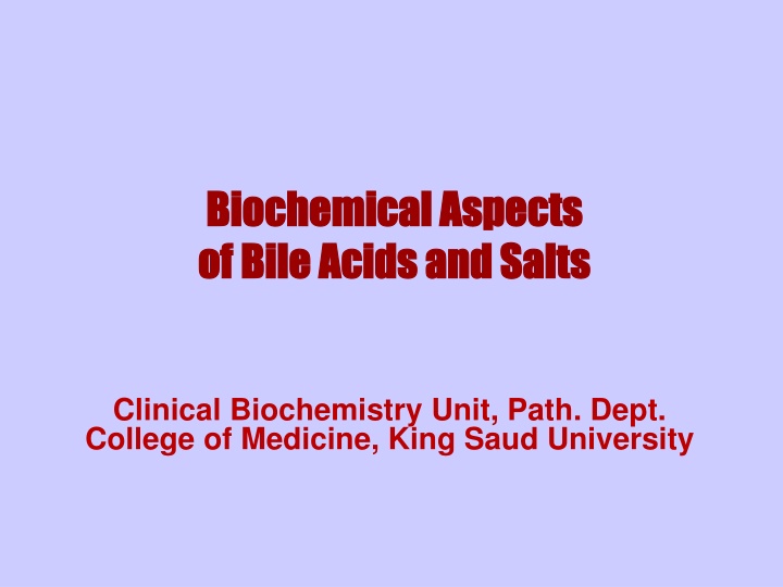 biochemical aspects biochemical aspects of bile