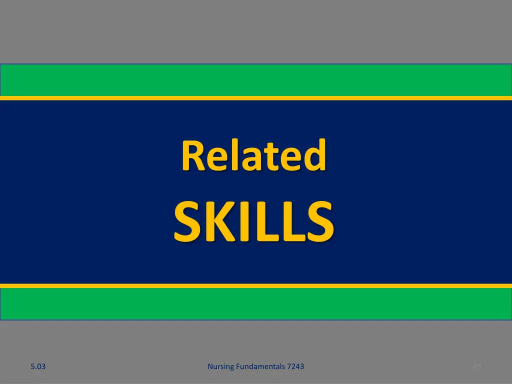 related skills
