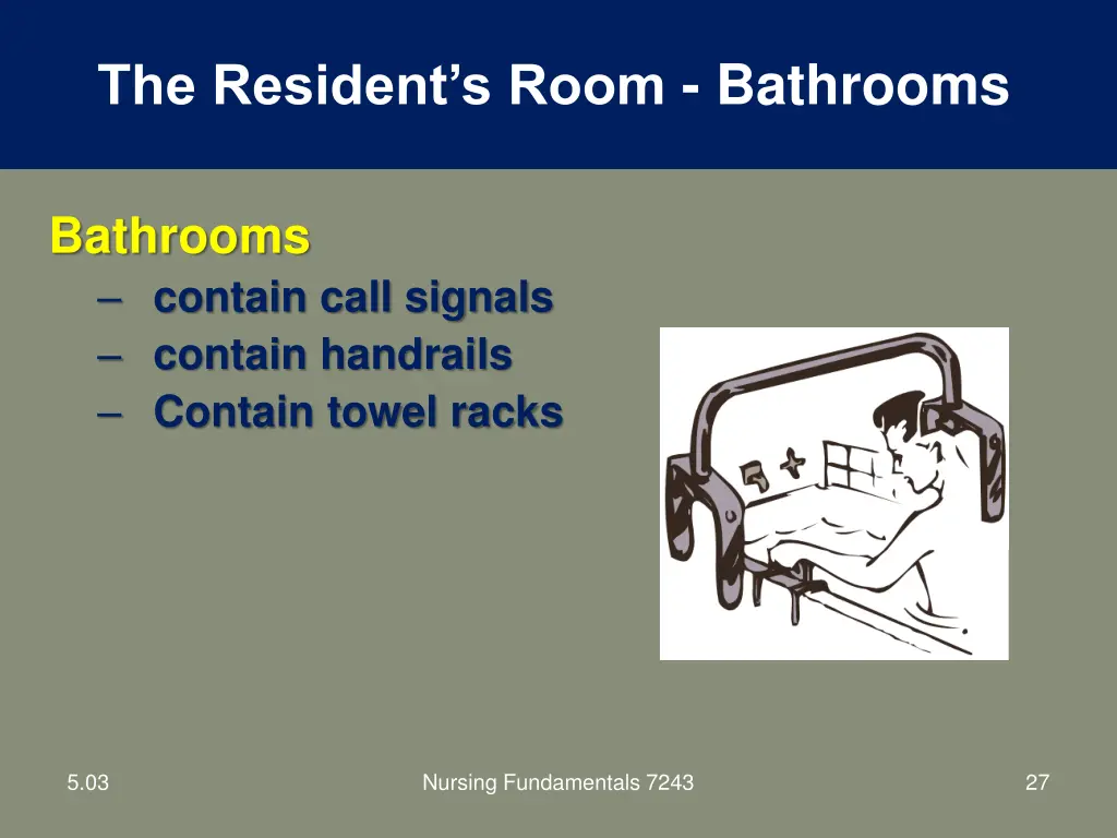 the resident s room bathrooms