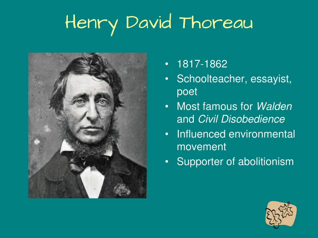 henry david thoreau