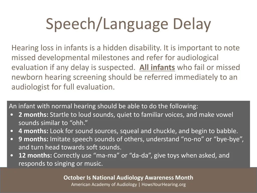 speech language delay