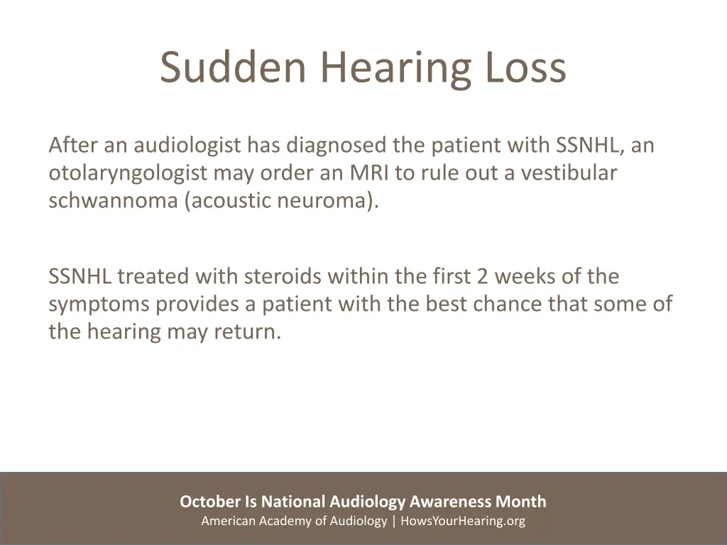 sudden hearing loss