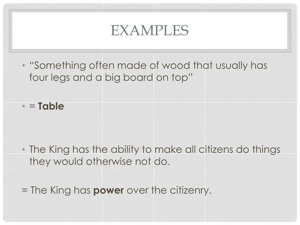 examples