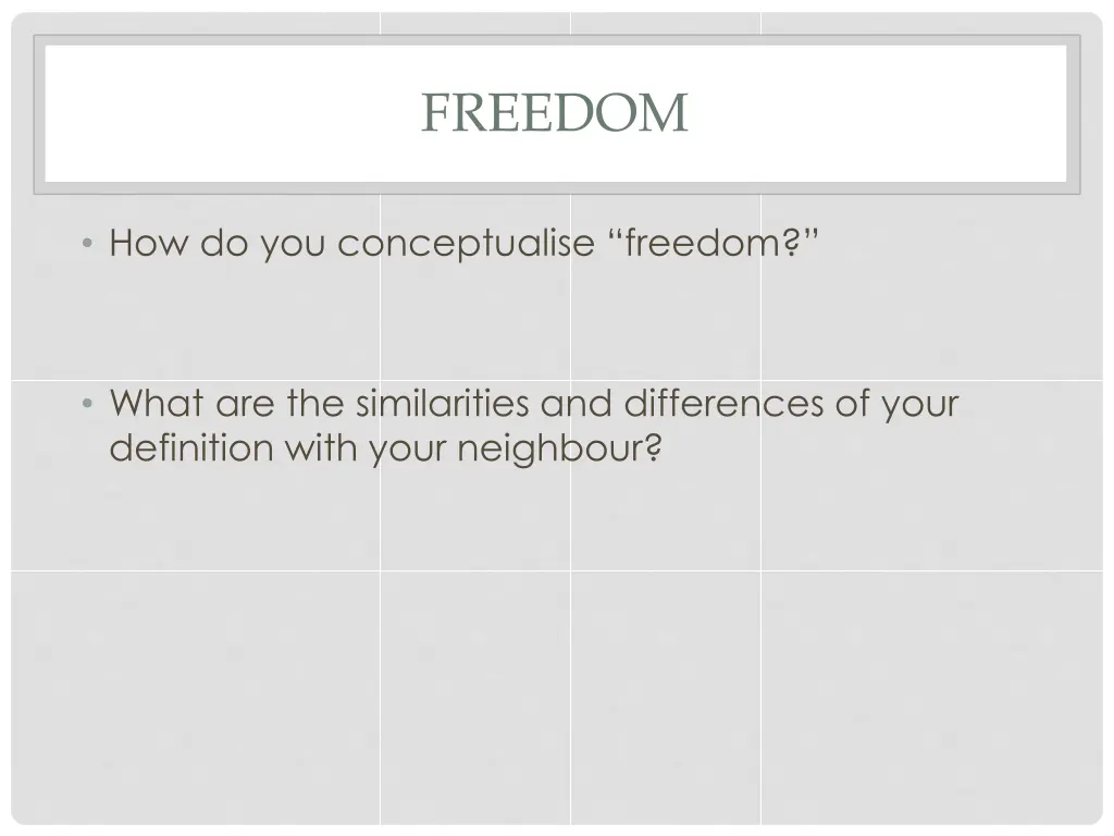 freedom