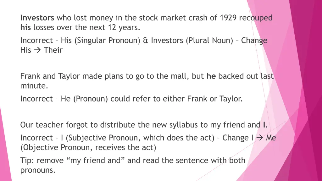 investors who lost money in the stock market