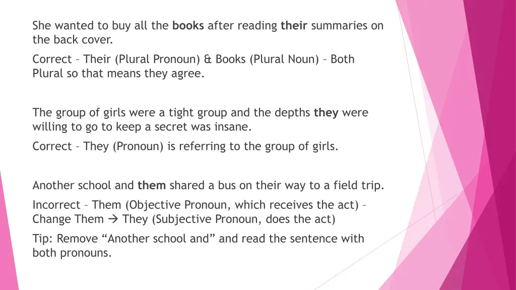 she wanted to buy all the books after reading
