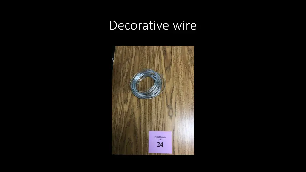 decorative wire