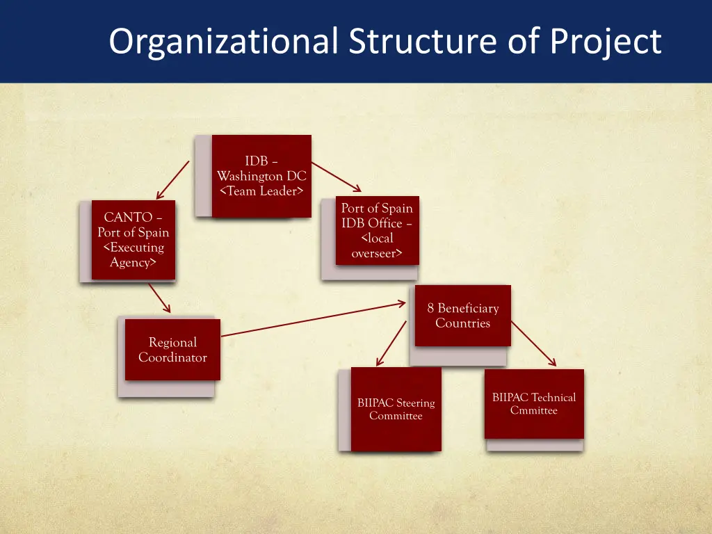 organizational structure of project