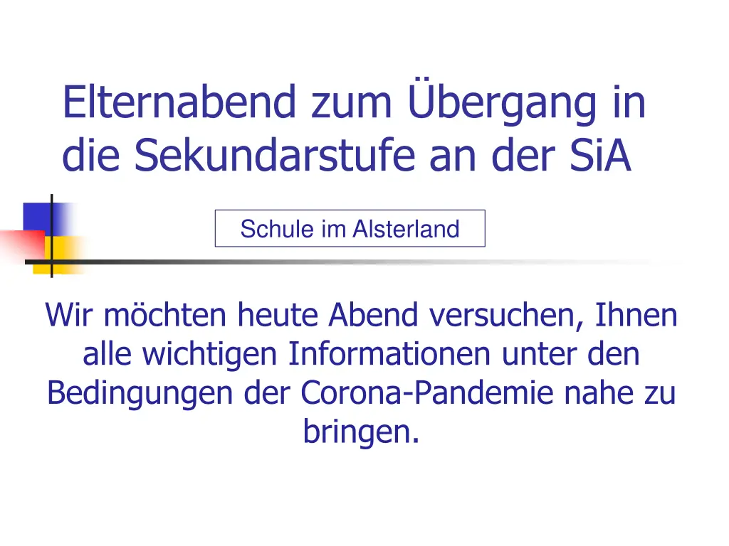 elternabend zum bergang in die sekundarstufe