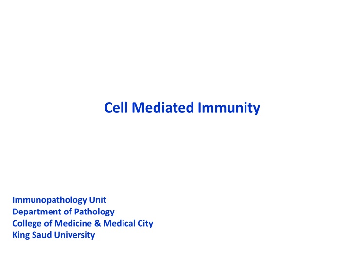 cell mediated immunity