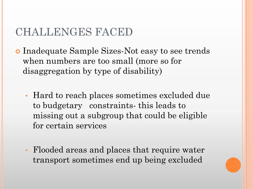 challenges faced 1
