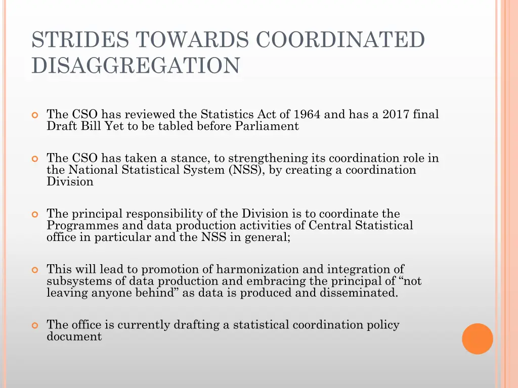 strides towards coordinated disaggregation