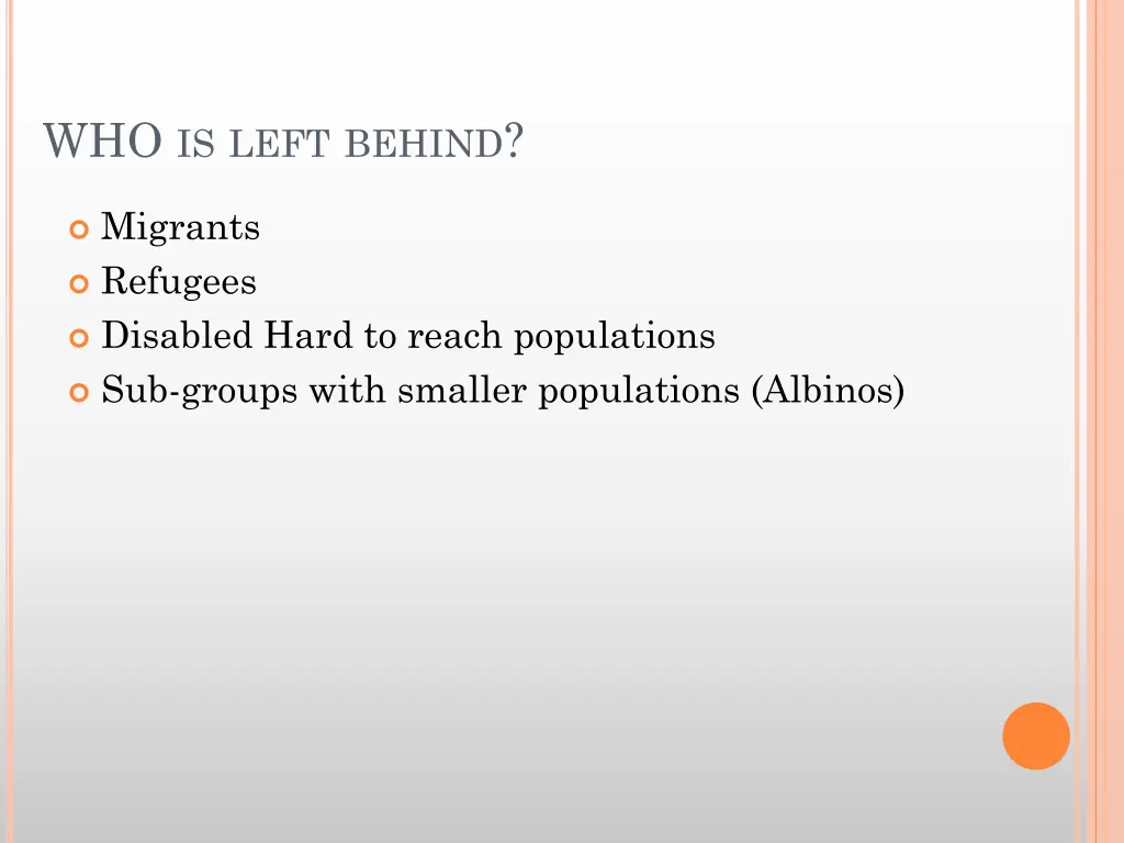 who is left behind