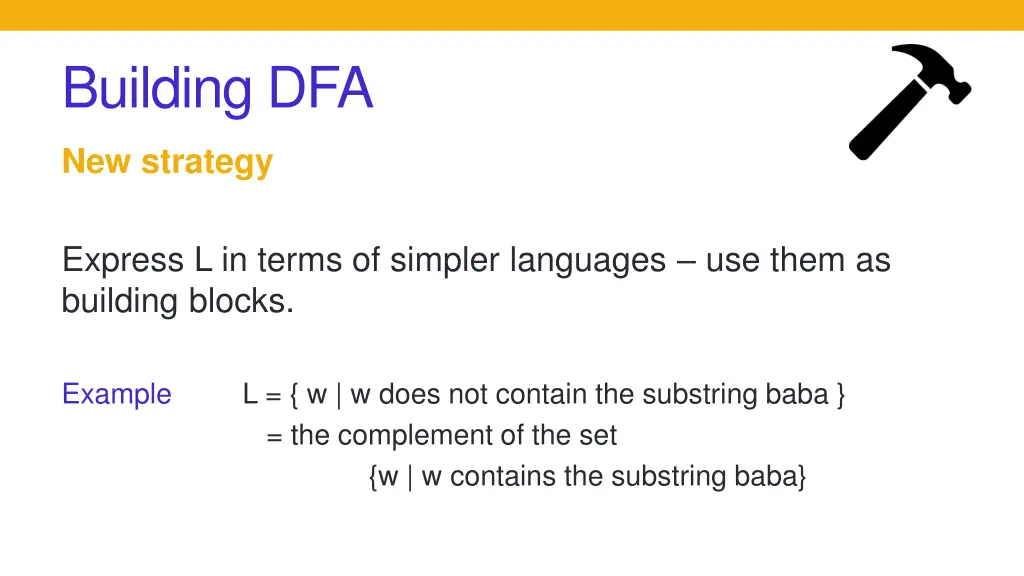 building dfa 1