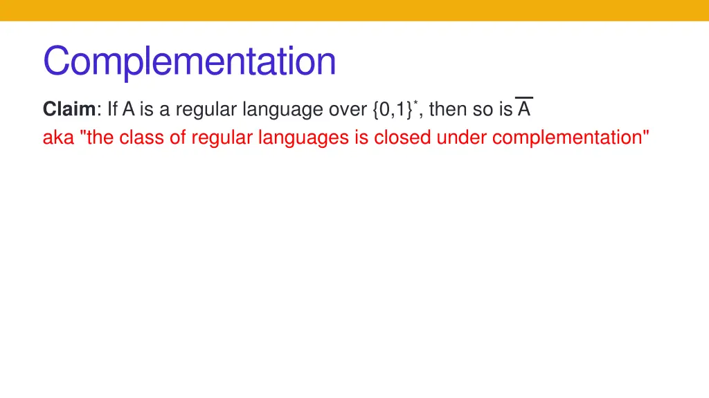 complementation