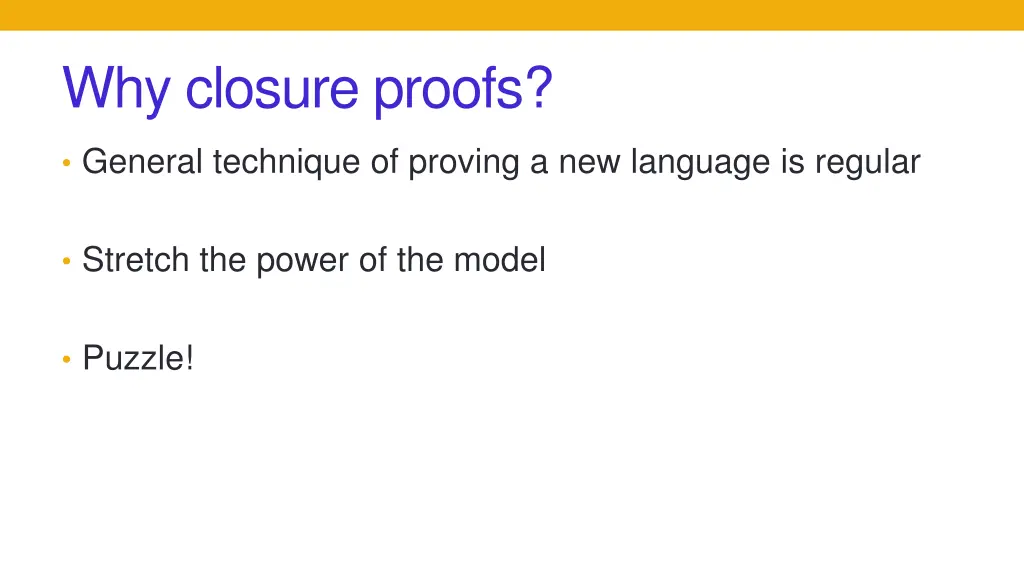 why closure proofs