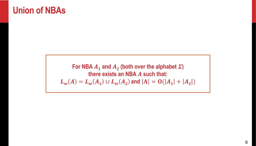 union of nbas