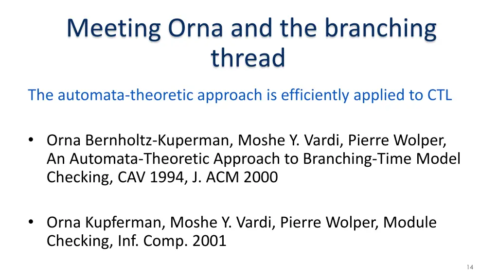 meeting orna and the branching thread