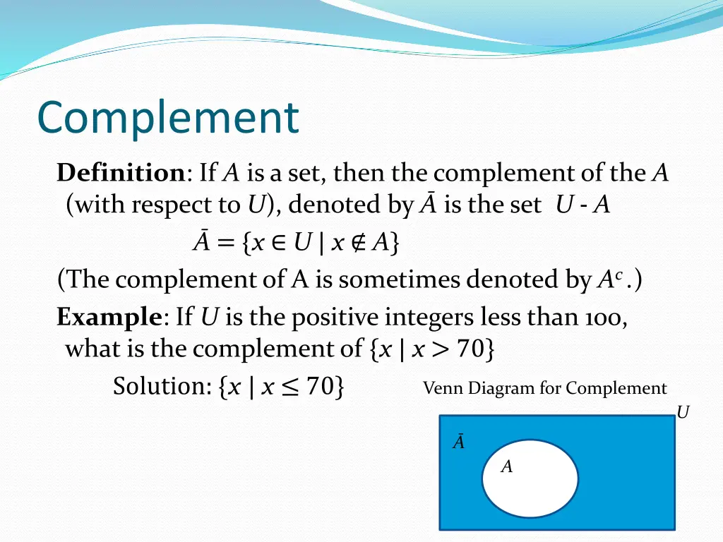 complement