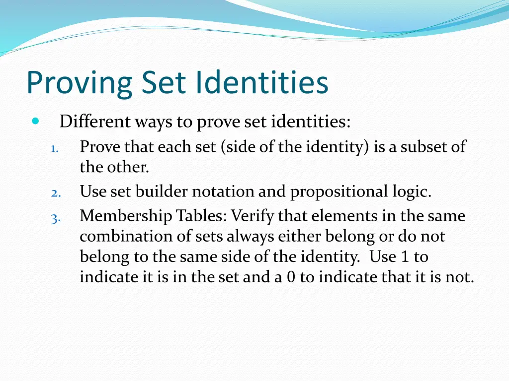 proving set identities