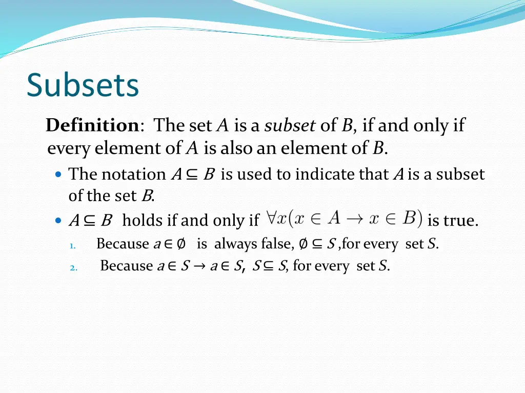 subsets