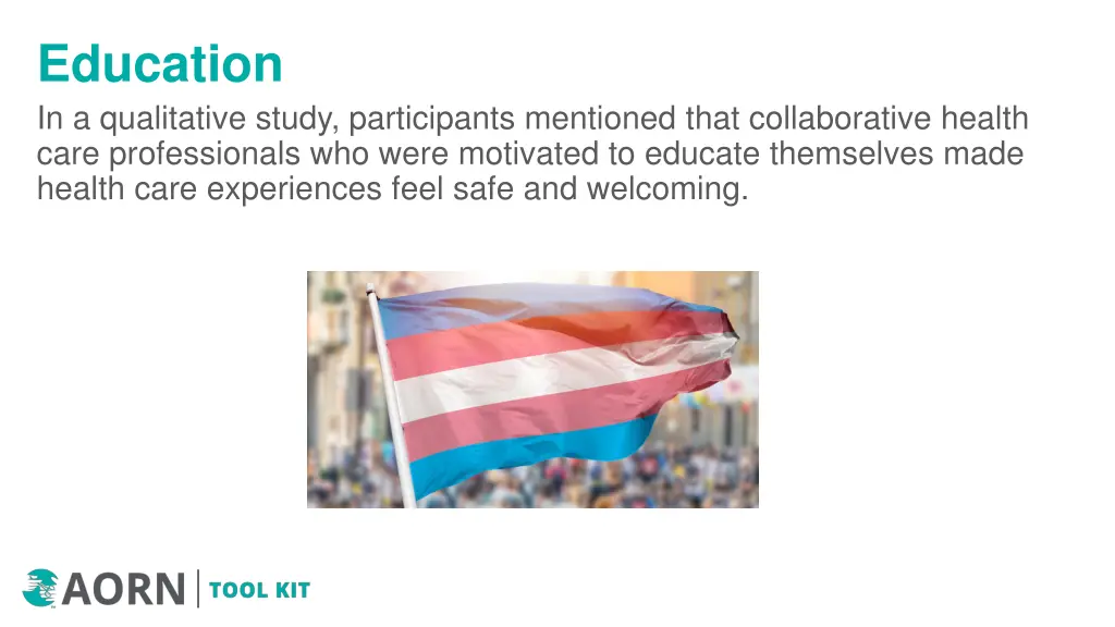 education in a qualitative study participants
