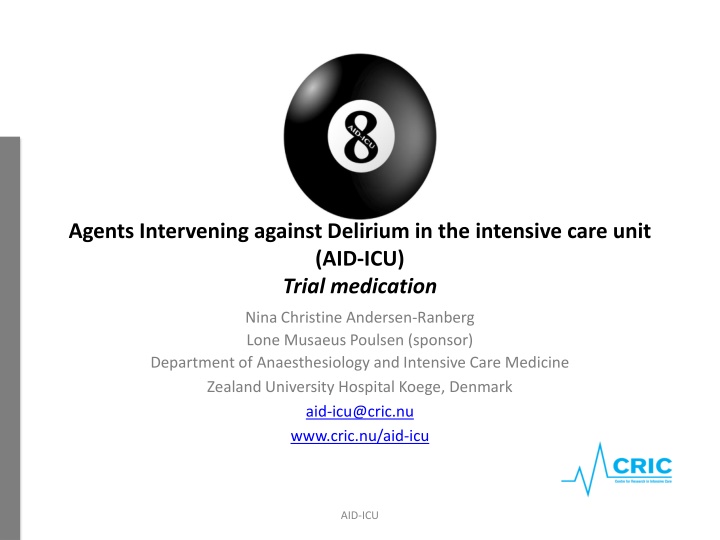 agents intervening against delirium