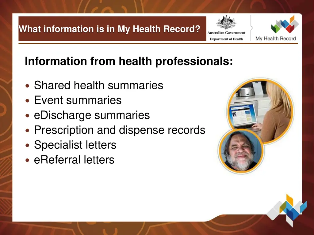 what information is in my health record 1