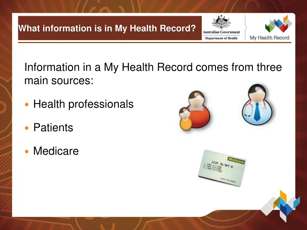what information is in my health record