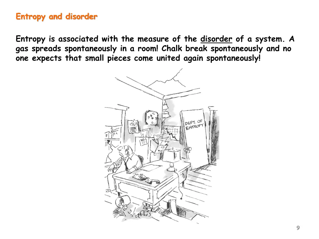 entropy and disorder