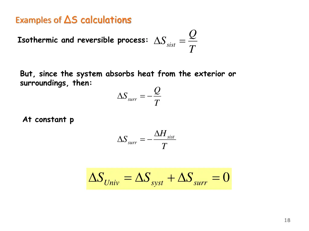 examples of s calculations
