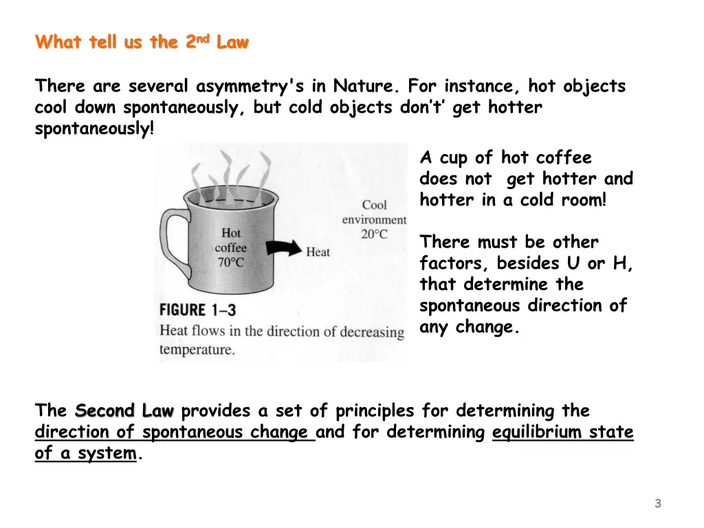 what tell us the 2 nd law