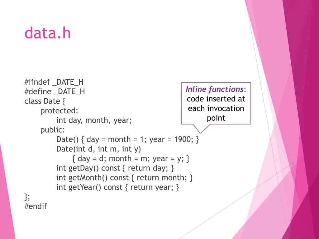 data h