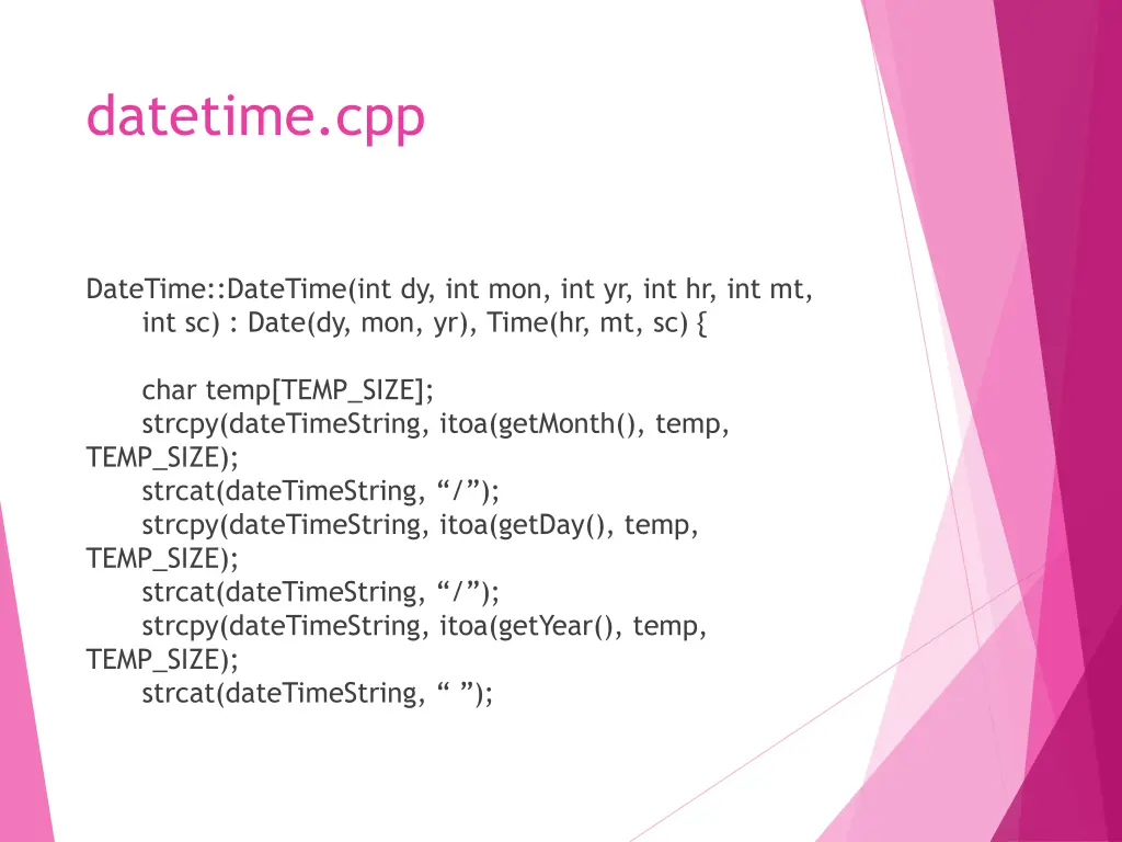 datetime cpp 1