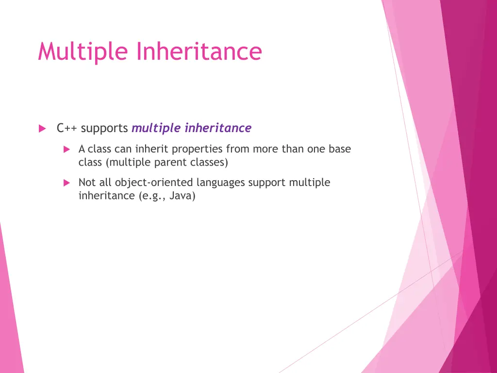 multiple inheritance 1