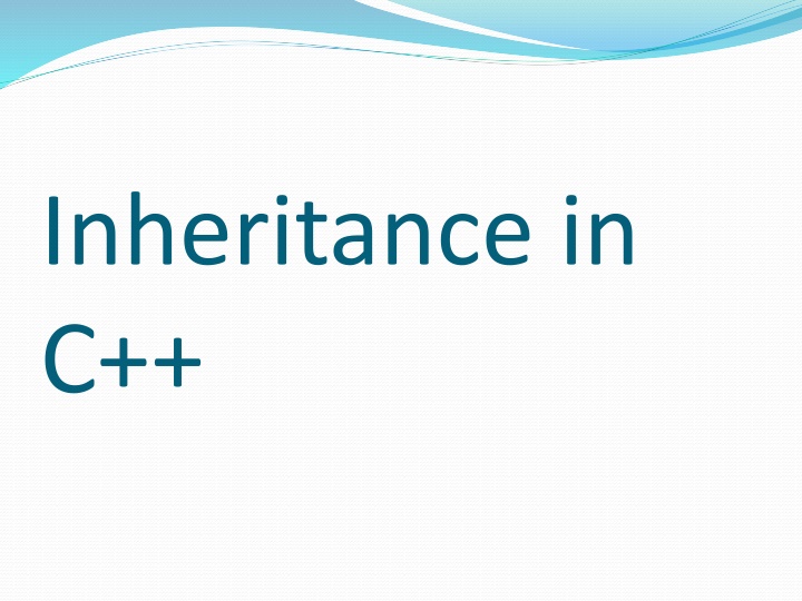 inheritance in c