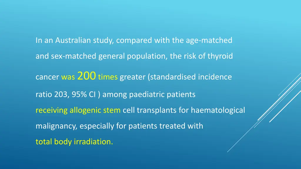 in an australian study compared with