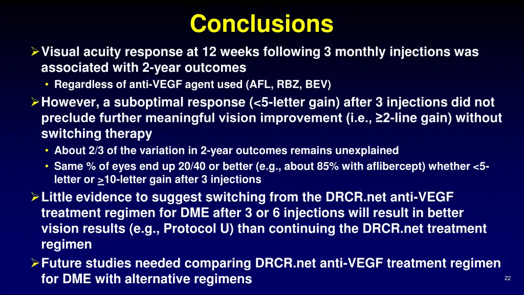 conclusions