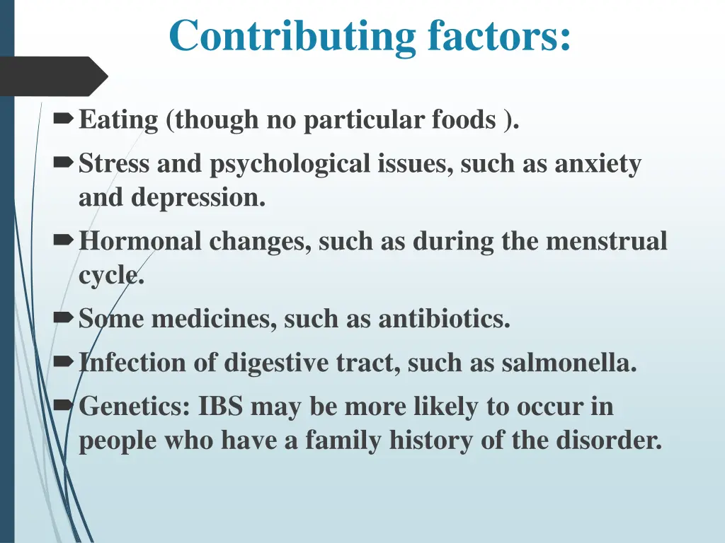 contributing factors